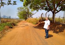 Vilmar da Farmácia pede asfalto para acesso ao Horto Florestal