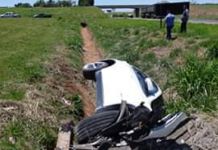 Motorista perde controle e invade canteiro central da Euclides