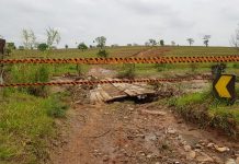 Defesa Civil interdita ponte em Fernandópolis