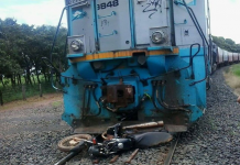 Composição férrea atropela motociclista próximo a Valentim