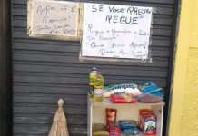 Solidariedade em alta – Mulher monta banca de doações em Votuporanga