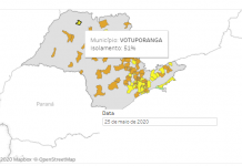 Isolamento social em São Paulo é de 53%, aponta Sistema de Monitoramento Inteligente