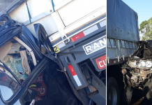 Motorista fica ferida após colidir SUV contra traseira de caminhão