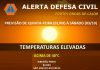 Defesa Civil Estadual emite alerta para altas temperaturas