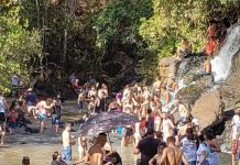 OUROESTE – Acesso à Cachoeira do Velloso será bloqueado após flagrante de aglomeração