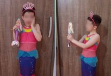 Mãe publica foto de filho vestido de sereia e post viraliza na Internet
