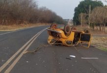 Morre idoso vítima de capotamento em vicinal de Cardoso