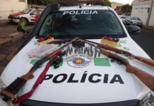 Morador de Riolândia é flagrado com armas pela Polícia Ambiental