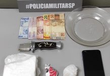 Atividade Delegada da PM prende casal traficante no Centro
