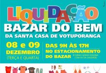 Bazar do Bem da Santa Casa realiza megaliquidação na próxima semana