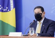 Vice-presidente Hamilton Mourão testa positivo para covid-19