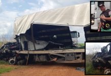 Votuporanguense morre em acidente que deixou caminhão destruído na BR-158, em Goiás