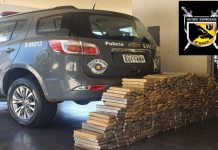 Polícia Militar apreende quase 400 quilos de maconha escondido em caminhão