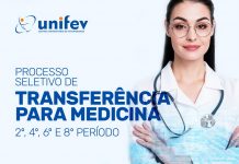 Curso de Medicina da UNIFEV abre vagas para transferência