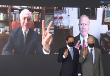 Doria reúne José Sarney, Michel Temer e FHC em ato pró-vacina contra Covid-19