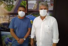 Presidente da Câmara Sérginho da Farmácia recebe a visita do prefeito Jorge Seba