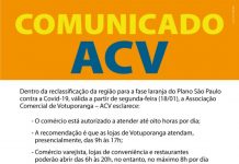 Comércio das 9h às 17 horas em Votuporanga