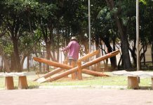 Prefeitura realiza manutenção de parques e academias ao ar livre em praças e áreas públicas