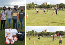 Projeto social de futebol do “Mário Covas” recebe doação de materiais do CAV