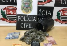 Dise de Votuporanga prende homem de 23 anos por tráfico de drogas