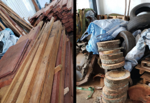 Polícia Ambiental flagra corte de madeira nativa em depósito clandestino em Macaubal