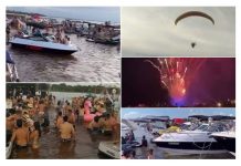 Festa em rio de Santa Fé do Sul reúne embarcações e gera aglomeração de centenas de pessoas