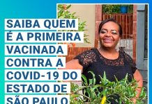 Saiba quem é a primeira vacinada contra Covid no Estado de São Paulo
