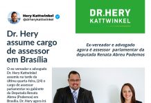 Hery Kattwinkel assume assessoria da deputada federal Renata Abreu