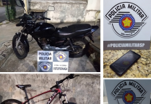 Polícia Militar prende traficante e recupera bicicleta furtada e moto adulterada em Votuporanga