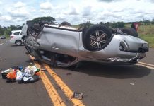 Acidente deixa dois mortos e seis feridos no trevo de Américo de Campos