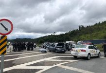 Rota intercepta suspeitos de roubar cofre de banco na região e cinco morrem