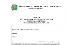 Covid-19: Votuporanga disponibiliza modelo para declaração de deslocamento