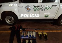 Polícia Ambiental flagra pesca com petrecho não permitido e homem é multado em Cardoso