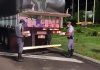 Motorista é preso após ser flagrado com caixas de cigarros contrabandeados em rodovia na região