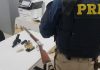PRF apreende armas e munições dentro de caminhonete na BR-153