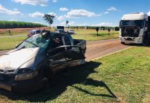 Colisão entre carro e caminhão mata motorista em Populina