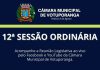 Câmara realiza 12ª sessão ordinária nesta segunda-feira