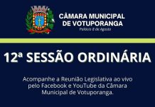 Câmara realiza 12ª sessão ordinária nesta segunda-feira