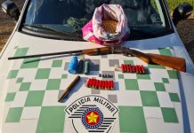 Polícia Ambiental prende caçador por porte ilegal de arma de fogo