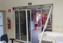 Homem é preso após danificar porta da UBS Solo Sagrado em Rio Preto