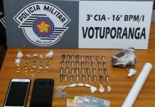 Polícia Militar apreende adolescentes com drogas em Votuporanga
