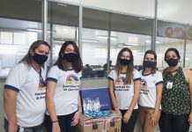 Garotas Arco-íris e Demolays fazem doação para Santa Casa