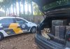 Polícia apreende carro carregado com tijolos de maconha em rodovia de Barbosa