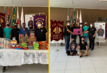 LEO Clube realiza entrega de alimentos e eletrodoméstico em Votuporanga