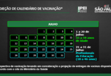 Começa em julho vacinação da faixa 55 a 59 anos e educadores de 18 a 46 anos