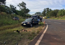 Homem morre em acidente entre carro e caminhonete em rodovia de Fernandópolis