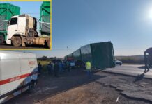 Acidente entre caminhões e ônibus deixa 14 feridos em rodovia de Olímpia