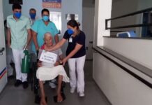 Idoso de 101 anos recebe alta após se recuperar da Covid-19 em Jales