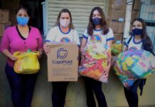 Garotas Arco-íris fazem doação para Santa Casa