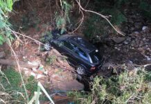 Motorista fica ferido após cair em ribanceira em Fernandópolis